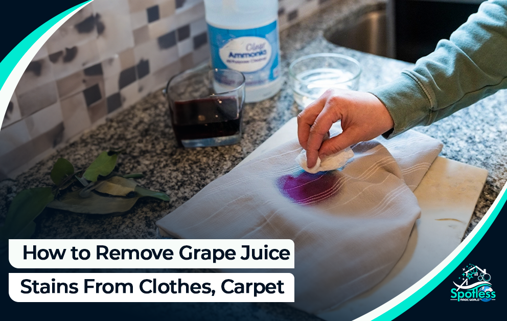 how to remove grape juice stain