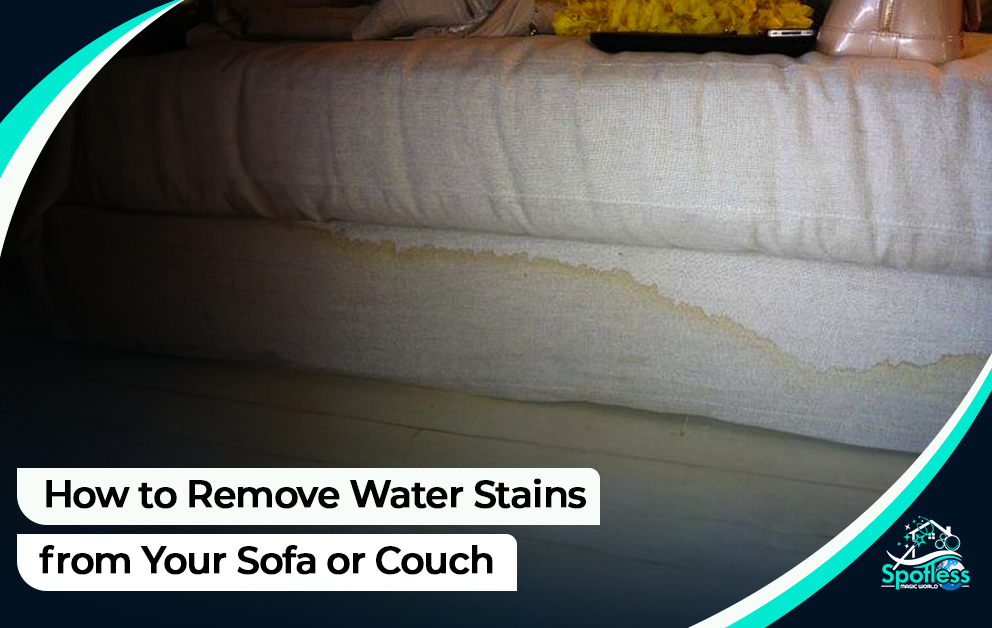 how to get water stain out of couch