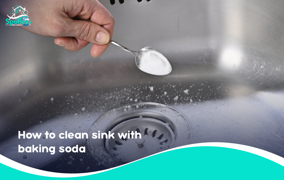 how to clean sink with baking soda